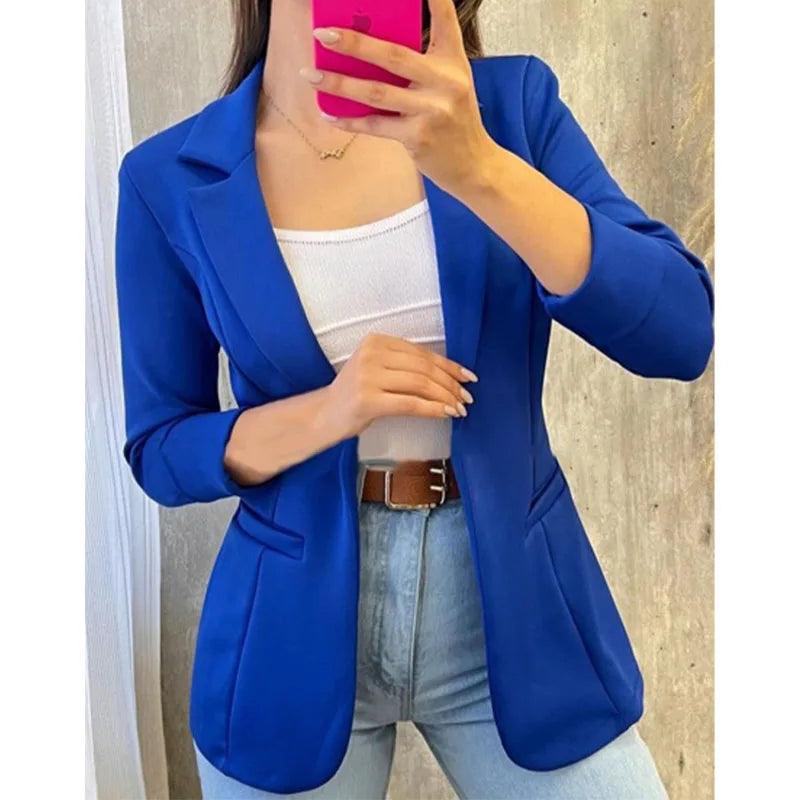 Blazer Feminino em Alfaiataria Aberto - Ela na Moda