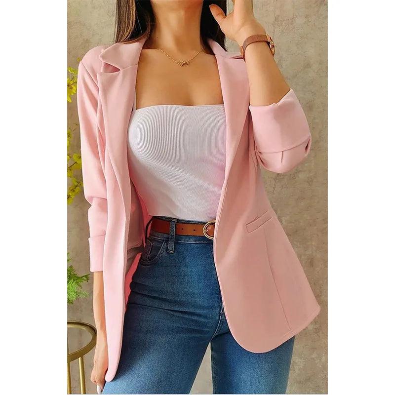 Blazer Feminino em Alfaiataria Aberto - Ela na Moda