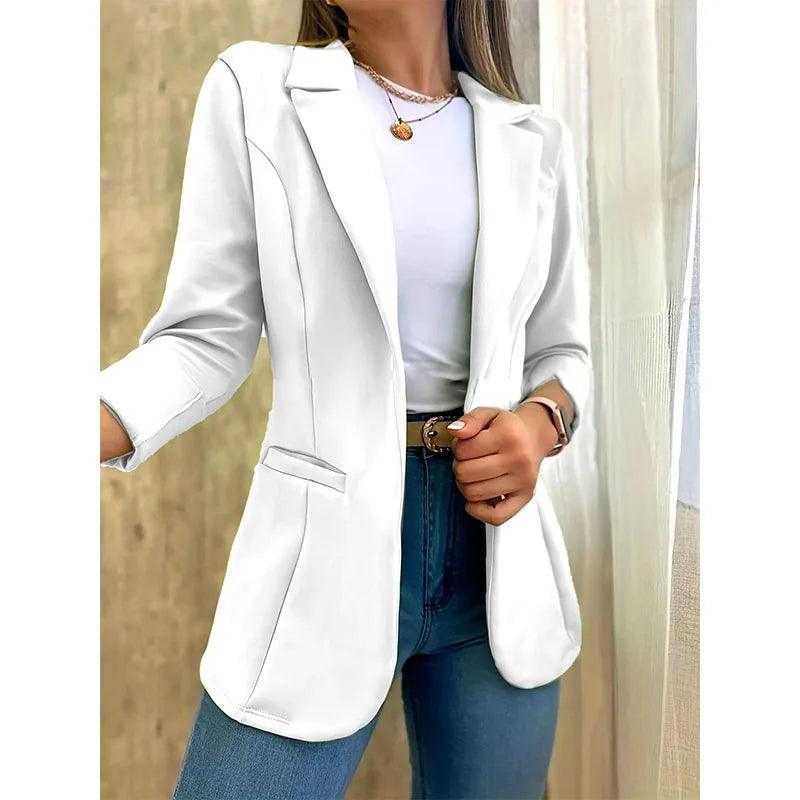 Blazer Feminino em Alfaiataria Aberto - Ela na Moda