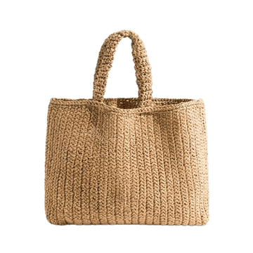 Bolsa de Praia em Palha Nobre - Ela Na Moda - Ela na Moda