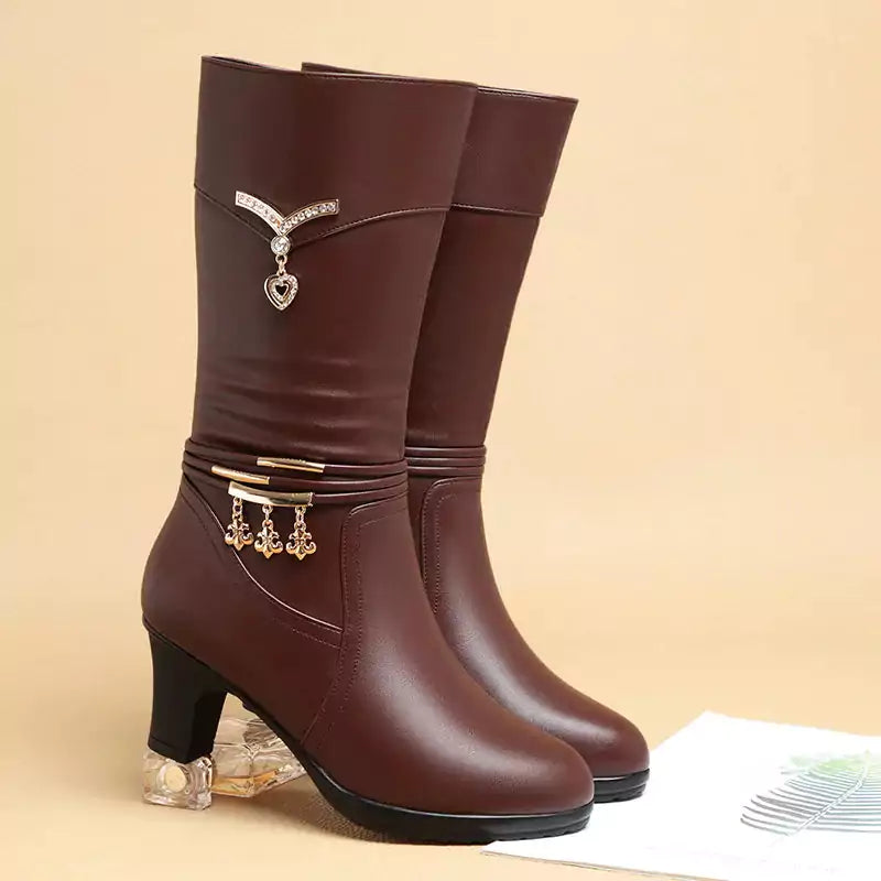 Bota de Frio Feminina Marrom