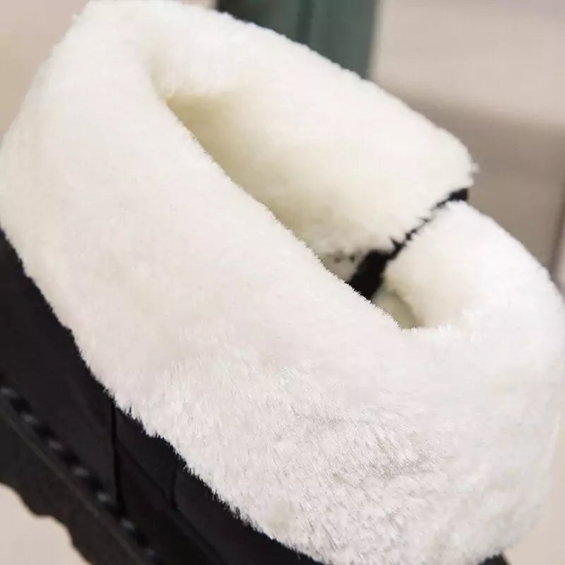 Bota de Inverno Cano Alto Impermeável Aveludada Rimocy