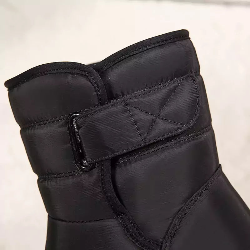 Bota de Inverno Cano Alto Impermeável Aveludada Rimocy