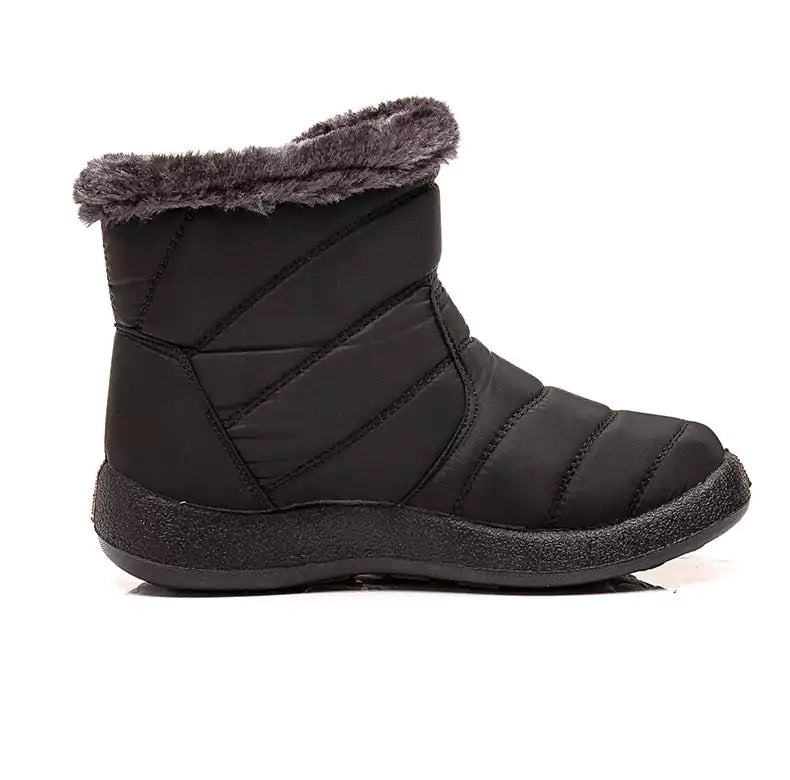 Bota de Inverno Casual Cano Alto a Prova D'água PlushyBoots | Ela Na Moda