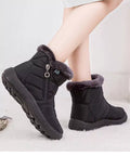 Bota de Inverno Casual Cano Alto a Prova D'água PlushyBoots | Ela Na Moda