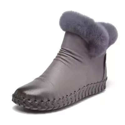 Bota Feminina de Frio Cinza