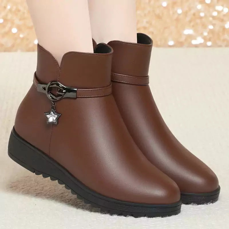 Bota Feminina de Inverno Marrom