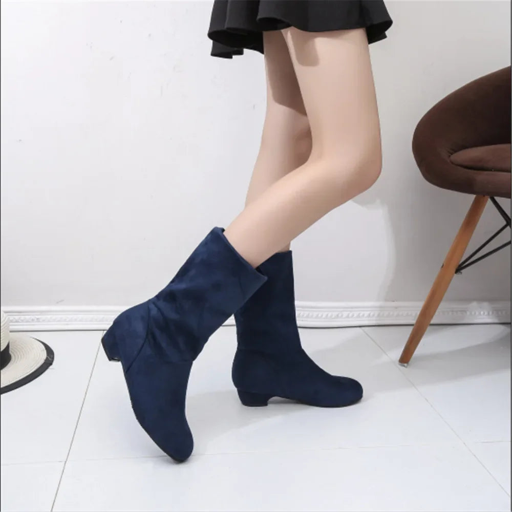 Botas de Inverno Feminina Azul