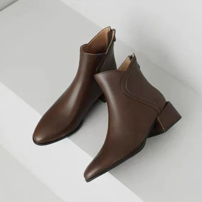 Bota Salto Curto Casual Moda Britânica