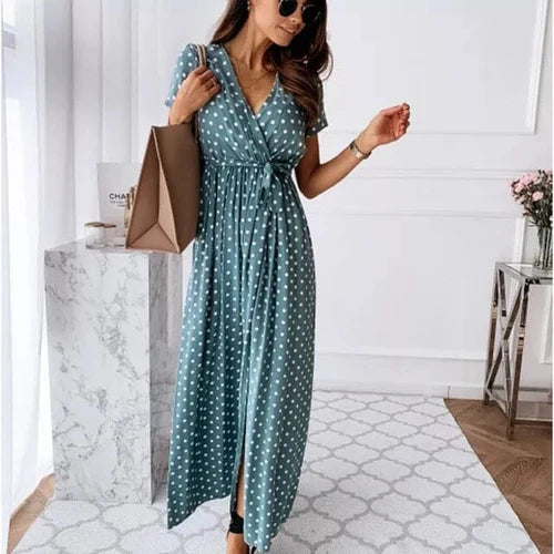 Vestido Midi Poá Ibiza