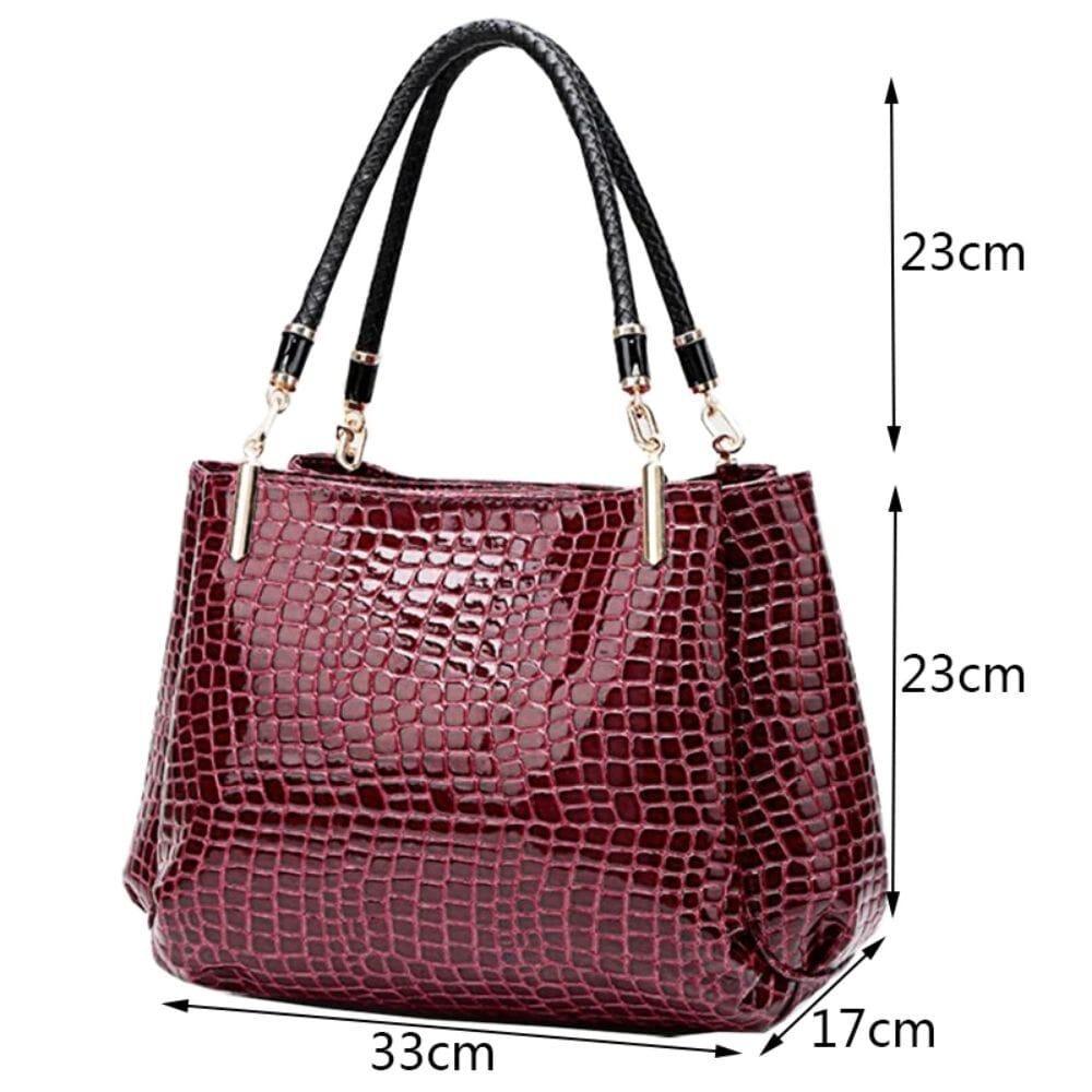 Bolsa Feminina Crock Luxo Moderna Elegante - Ela na Moda